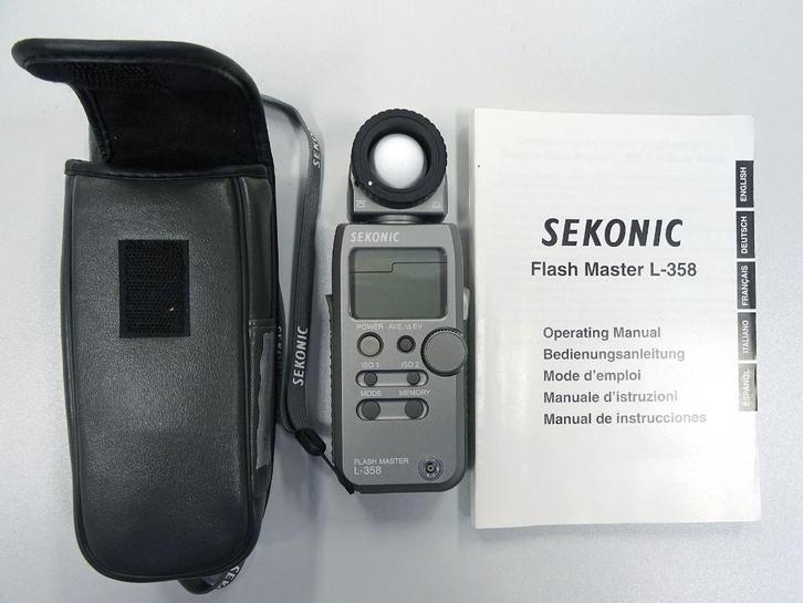 Sekonic Flash master L-358 lichtmeter, Audio, Tv en Foto, Fotografie | Fotostudio en Toebehoren, Zo goed als nieuw, Overige typen