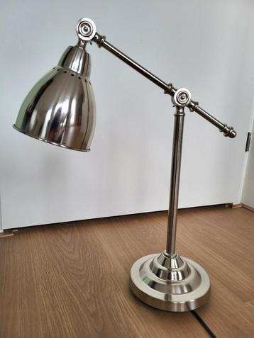 Bureaulamp zilver