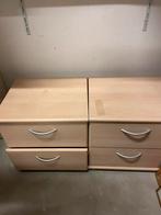 2 mooie nachtkastjes, Ophalen, Zo goed als nieuw, 25 tot 50 cm, Minder dan 100 cm