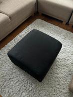 Gratis zwarte Ikea Klippan bank + hokker, Ophalen, Gebruikt, 125 cm of meer, 75 tot 100 cm