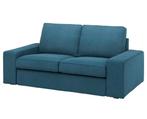 Kivik 2-zitsbank blauw met hocker, Huis en Inrichting, Banken | Bankstellen, Ophalen, 150 tot 200 cm, Tweepersoons, 75 tot 100 cm