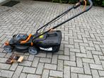 Worx accu grasmaaier, Cirkelmaaier, Nieuw, Ophalen of Verzenden, Opvangbak
