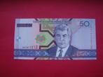 Kavel bankbiljet Turkmenistan 50 Manat UNC., Verzenden, Zuidoost-Azië, Los biljet