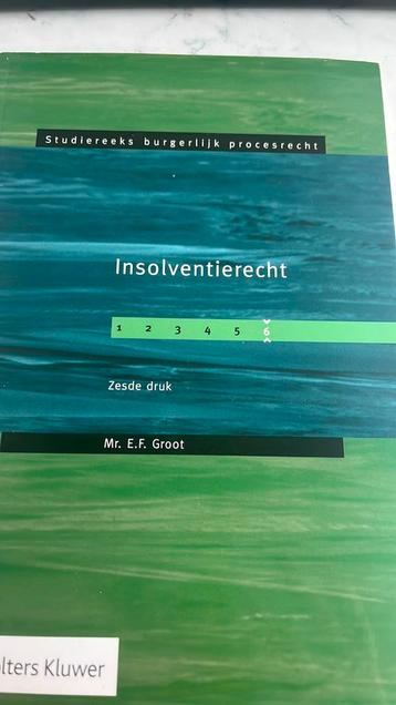 E.F. Groot - Insolventierecht beschikbaar voor biedingen
