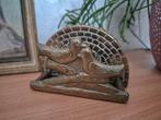 Decoratieve vintage koper messing servet of brievenhouder., Antiek en Kunst, Ophalen of Verzenden, Koper