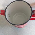 Vintage Emaille Koffie/Theepot - Rood met Hart, Ophalen of Verzenden