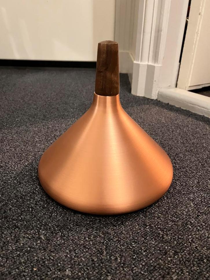 Norlux Scandinavische Plafondlamp Koper/Hout, Huis en Inrichting, Lampen | Plafondlampen, Gebruikt, Metaal, Ophalen of Verzenden