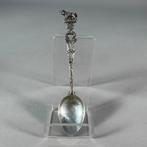 Zilveren miniatuur lepel "800"– met schaap/Lam Gods – 8,7 cm, Ophalen of Verzenden, Zilver