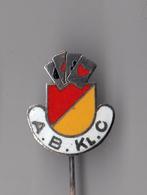 AB Klaverjas Club Kaart Kaarten Klaverjassen speldje, Gebruikt, Niet vindbaar, Niet vindbaar, Speldje of Pin