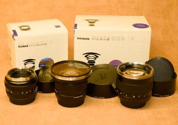 Carl Zeiss 18mm - 50mm - 85mm T* ZE Planar en Distagon beschikbaar voor biedingen