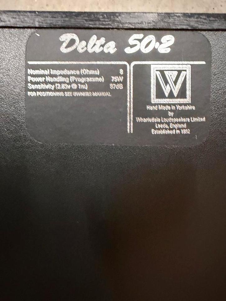 Wharfedale Delta 50.2 Speakers - Goed Geluid!, Audio, Tv en Foto, Luidsprekers, Gebruikt, Front, Rear of Stereo speakers, 60 tot 120 watt