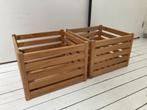 2 mooie houten kratjes kratten opbergkratten, Doe-het-zelf en Verbouw, Kratten en Dozen, Ophalen, Gebruikt, Minder dan 35 cm, Minder dan 50 cm