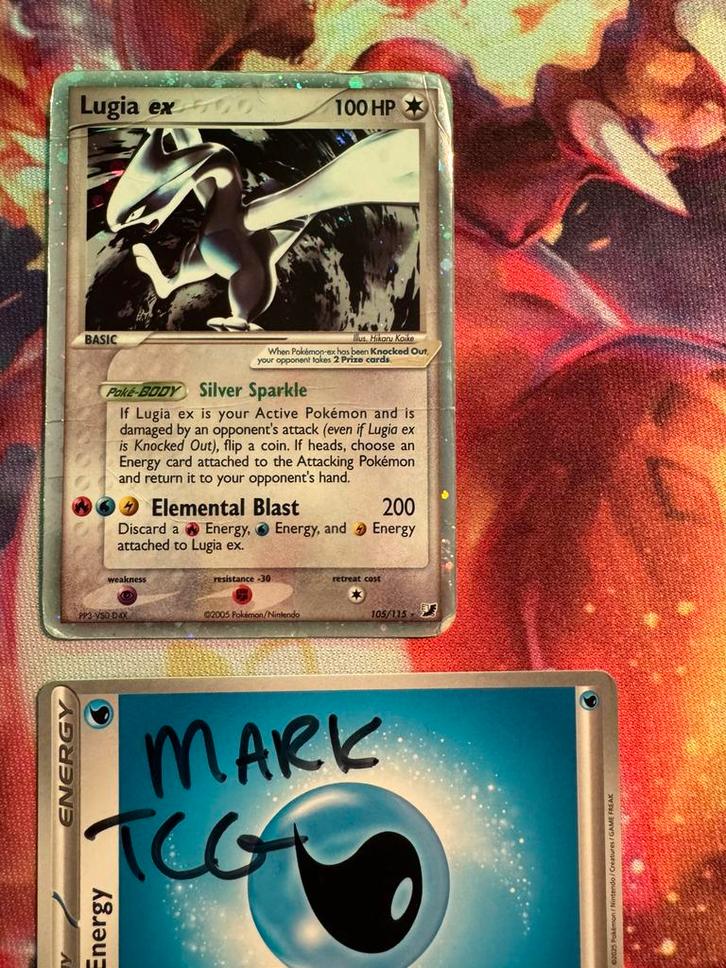 lugia ex 105/115, Hobby en Vrije tijd, Verzamelkaartspellen | Pokémon, Zo goed als nieuw, Ophalen of Verzenden