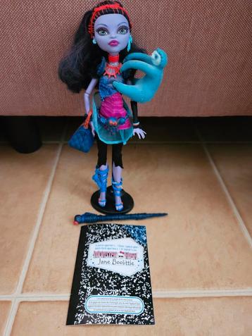 Monster High Jane Boolittle Doll Compleet!