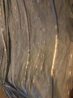 Grijze/zilveren vitrage - 2 stuks - 270x230 cm, Ophalen, Zo goed als nieuw, Grijs, 200 cm of meer