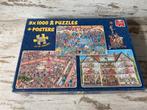 jan van haasteren - 3x 1000 stuks puzzel [s388], Hobby en Vrije tijd, Denksport en Puzzels, Ophalen of Verzenden, 500 t/m 1500 stukjes