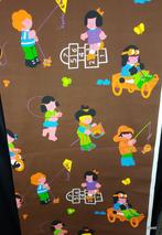 10914 Originele vintage retro stof stoffen gordijnstof Swiet, Overige kleuren, 120 cm of meer, Ophalen of Verzenden, Katoen