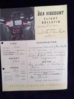 Flight Bulletin British European Airways, Ophalen of Verzenden, Schaalmodel