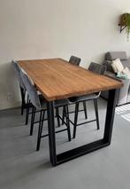 Hoge bar tafel Romaro 180cm met 4 stoelen, Huis en Inrichting, Zo goed als nieuw, Ophalen
