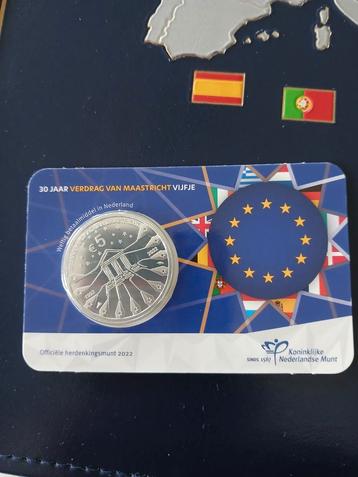 30 Jaar Verdrag Maastricht Vijfje Coincard beschikbaar voor biedingen