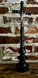 Antieke houten crucifix 35 cm, Antiek en Kunst, Antiek | Religie, Ophalen of Verzenden