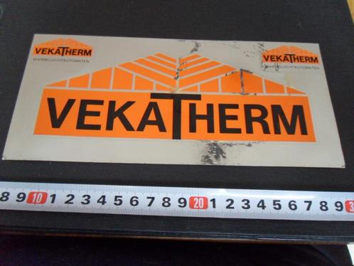 sticker VekaTherm warmeluchtautomaten folie, Verzamelen, Stickers, Zo goed als nieuw, Bedrijf of Vereniging, Ophalen