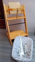 Stokke Tripp Trapp stoel, met newbornset en babyset, Ophalen, Gebruikt, Meegroeistoel, Stoelverkleiner