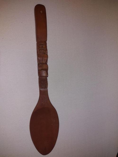 Decoratieve grote houten lepel, Antiek en Kunst, Kunst | Beelden en Houtsnijwerken, Ophalen of Verzenden