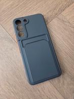 Samsung S22 hoesje blauw, silicone met kaarthouder, Ophalen of Verzenden, Nieuw