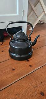 Zwarte Emaille Ketel - Zo Goed Als Nieuw!, Antiek en Kunst, Ophalen of Verzenden