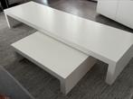 Salontafel wit. Set van 2, Huis en Inrichting, Tafels | Salontafels, Ophalen, Gebruikt, 50 tot 100 cm, Minder dan 50 cm