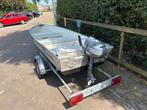 Marine 12s Aluminium visboot + trailer + yamaha 4pk 4 takt!, Ophalen, Tot 10 pk, Aluminium, Zo goed als nieuw