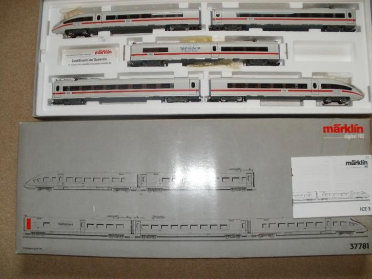Marklin Ho ICE 3 Treinset no 37781 NS dig. 5 delig met ovp., Hobby en Vrije tijd, Modeltreinen | H0, Zo goed als nieuw, Treinset