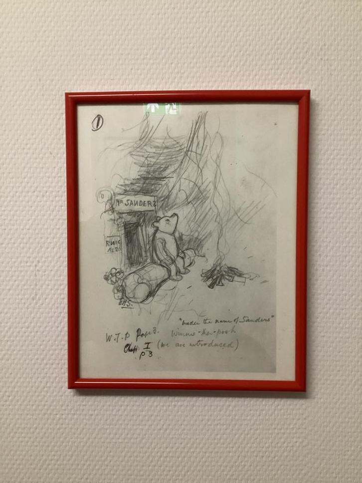 Winne The Pooh Winnie the Poeh, Antiek en Kunst, Kunst | Tekeningen en Foto's, Ophalen of Verzenden