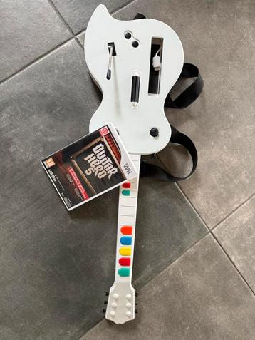 Guitar Hero 5 samen met WII gitaar beschikbaar voor biedingen