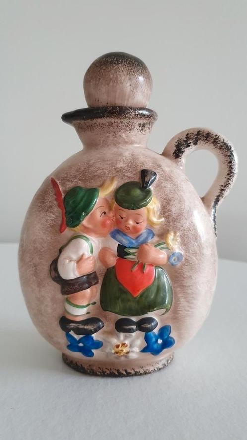 Goebel karaf met stop met afbeelding van 2 Hummels, Antiek en Kunst, Antiek | Keramiek en Aardewerk, Ophalen of Verzenden