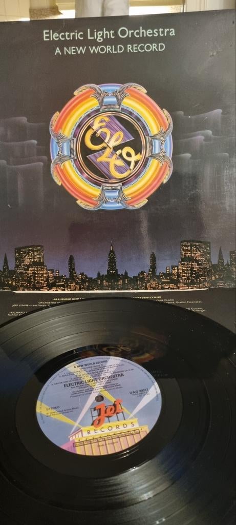 ELO - A New World Record LP (1976) Jet Records, Cd's en Dvd's, Vinyl | Rock, Ophalen of Verzenden, Gebruikt, 12 inch, Progressive