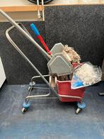 Professionele Schoonmaakkar Dweilkar Mopwagen met extra Mop, Huis en Inrichting, Ophalen, Dweilemmer, -bak, of -wagen