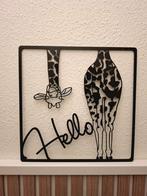 Wanddecoratie "Hello" 30x30 cm acryl, Ophalen of Verzenden, Nieuw