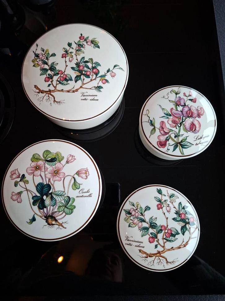 Villeroy & Boch Botanica - Set van 4 Porseleinen Bakjes, Antiek en Kunst, Antiek | Keramiek en Aardewerk, Ophalen of Verzenden