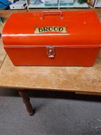 Oude metalen broodtrommel 40x24x20 cm, Huis en Inrichting, Ophalen of Verzenden, Gebruikt