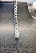 Cuban ketting met armband Zilver 925, Sieraden, Tassen en Uiterlijk, Ophalen of Verzenden, Nieuw, Zilver, Goud