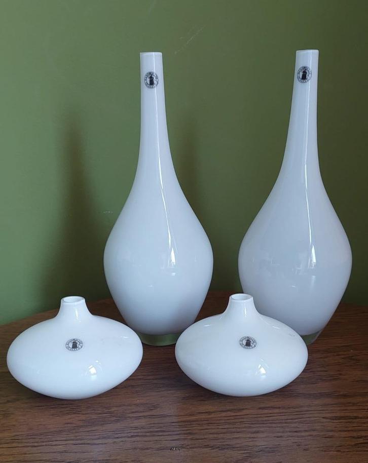4 Ikea designer Vase Salong Opal glass Johanna Jellinek, Huis en Inrichting, Woonaccessoires | Vazen, Zo goed als nieuw, Overige kleuren