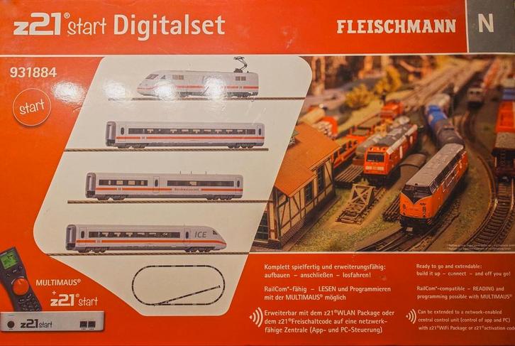 ICE 2 - FLEISCHMANN (piccolo/N) + EXTRA SPOOR, Hobby en Vrije tijd, Modeltreinen | N-Spoor, Zo goed als nieuw, Gelijkstroom, Fleischmann