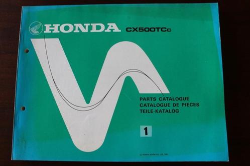 Honda CX500Tcc Turbo 1981 motorcycle parts catalogue CX500, Motoren, Handleidingen en Instructieboekjes, Honda, Ophalen of Verzenden