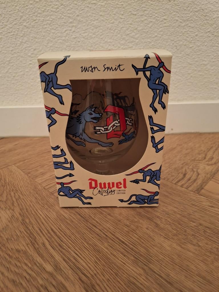 Bierglas Duvel collection Iwan Smit Cats and Dogs, Verzamelen, Biermerken, Ophalen of Verzenden, Nieuw, Glas of Glazen, Duvel