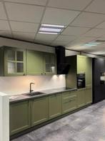 Complete Nolte keuken, Olijfgroen Lakfront, Huis en Inrichting, Ophalen, Overige kleuren, Nieuw, Enkelwandige keuken