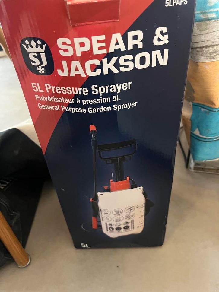 Drukspuit Spear & Jackson 5L - Tuinieren, Tuin en Terras, Bestrijdingsmiddelen, Zo goed als nieuw, Onkruidbestrijding, Ophalen of Verzenden