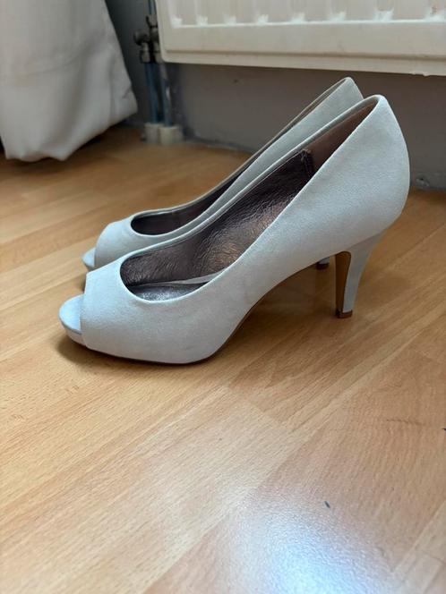 Manfield mooie beige leren peeptoes pumps mt 38 NIEUW, Kleding | Dames, Schoenen, Nieuw, Pumps, Beige, Ophalen of Verzenden