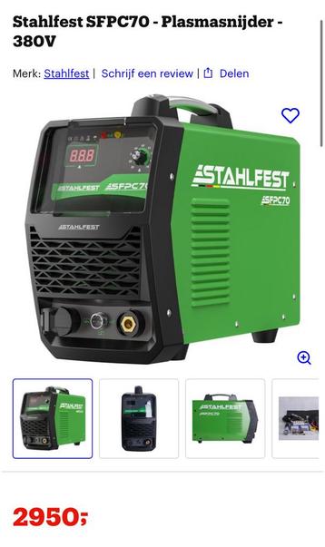 Stahlfest SFPC70 Plasmasnijder - 380V - Professioneel beschikbaar voor biedingen